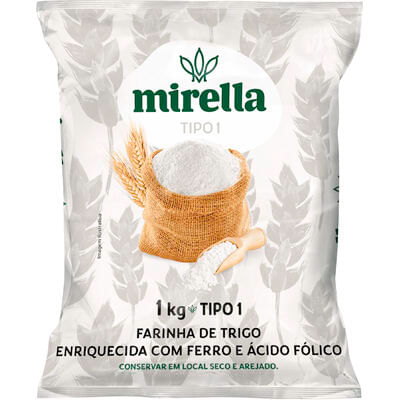 Farinha de Trigo Mirella Tipo 1 1kg