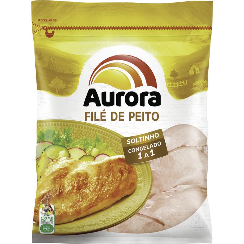 Filé de Peito de Frango Congelado IQF Aurora 3kg