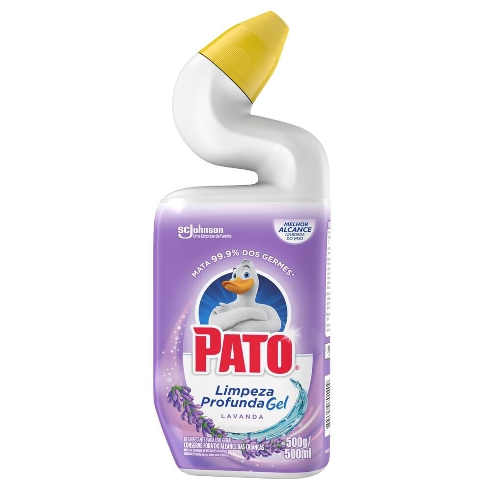 Desinfetante Sanitário PATO Limpeza Profunda Gel Lavanda 500ml