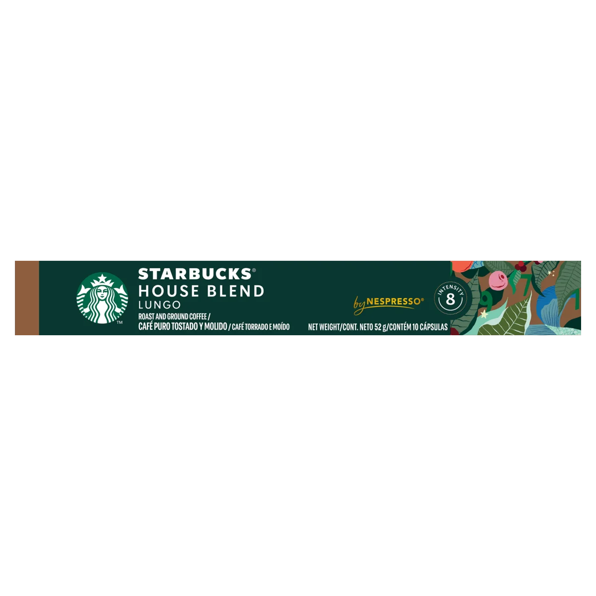 Café em Cápsula Torrado e Moído Lungo Starbucks House Blend Caixa 52g 10 Unidades