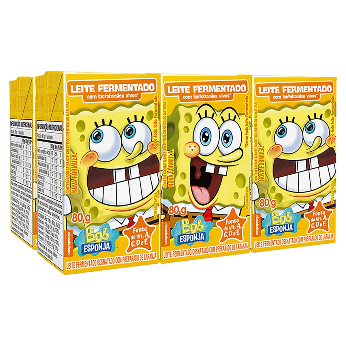 Leite Fermentado Elegê Bob Esponja Tradicional 480g