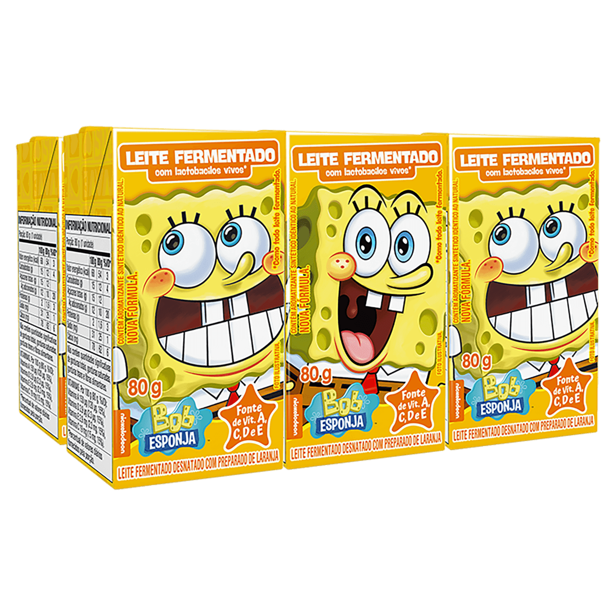 Leite Fermentado Elegê Bob Esponja Tradicional 480g