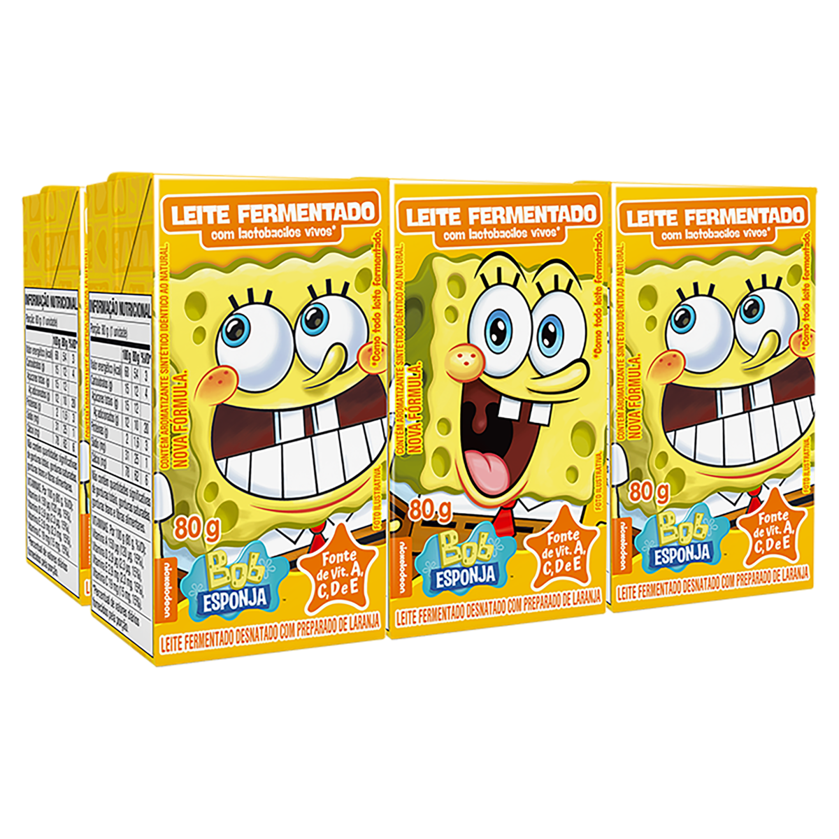 Leite Fermentado Elegê Bob Esponja Tradicional 480g