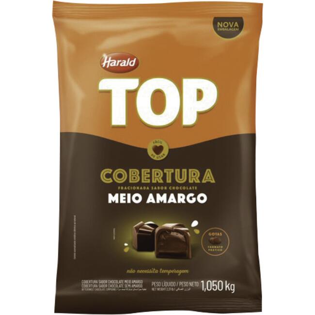 Cobertura Gotas de Chocolate Harald Meio amargo 1,050kg