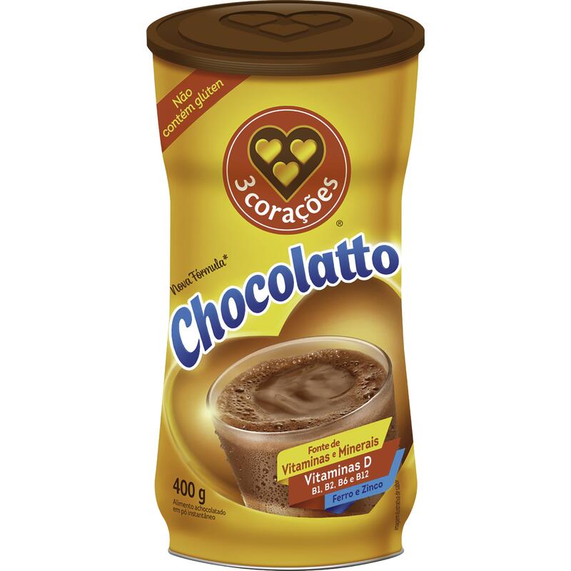 Achocolatado em Pó Chocolatto 3 Corações 400g