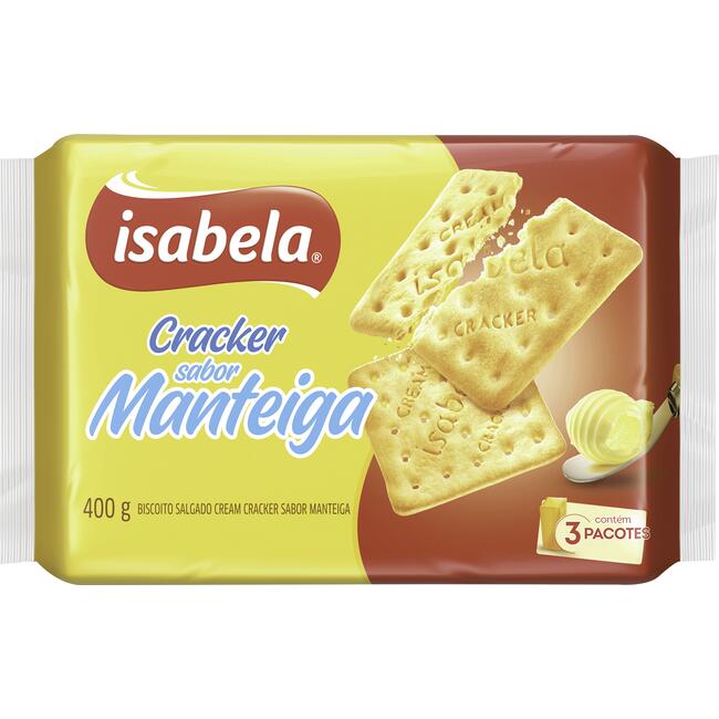 Biscoito Isabela Cracker Manteiga 400g