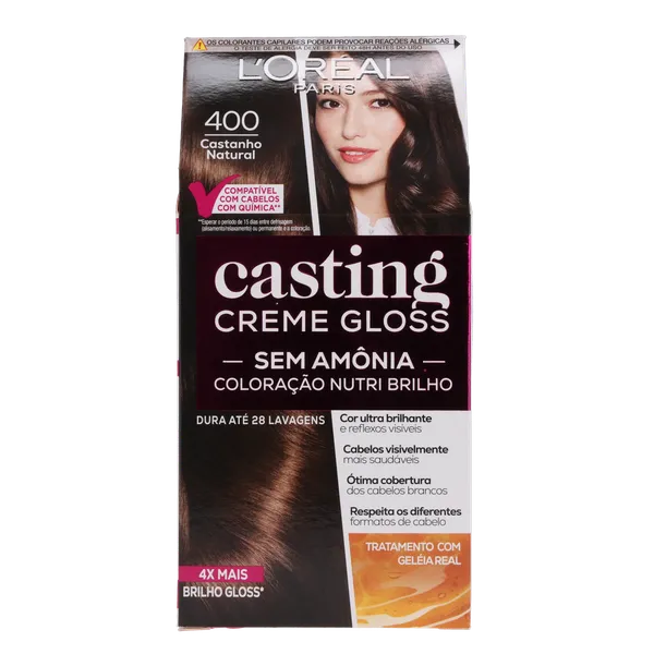Coloração Casting Creme Gloss - N. 400 - Castanho-natural