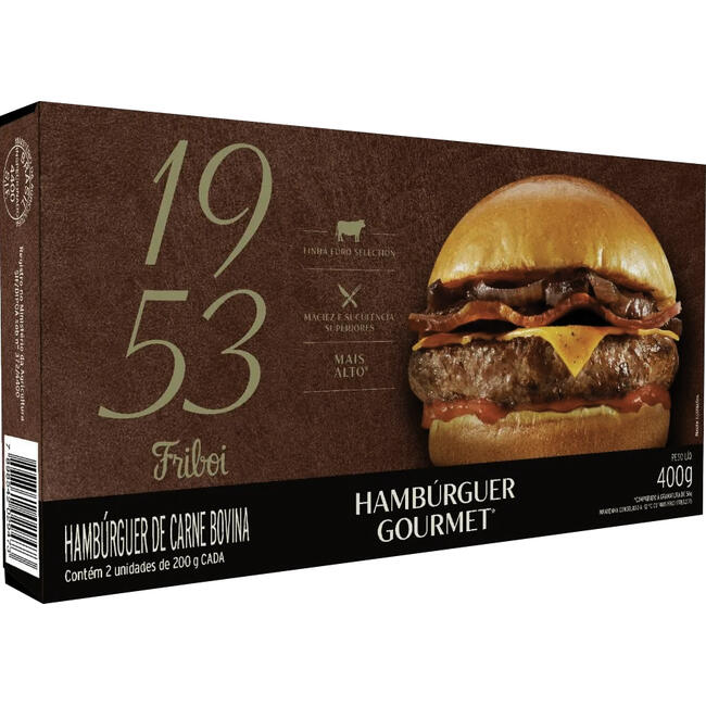 Hambúrguer Gourmet FRIBOI 1953 400G