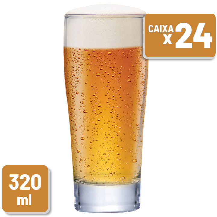 Copo Prime Vidro 320ml Caixa c/ 24 un