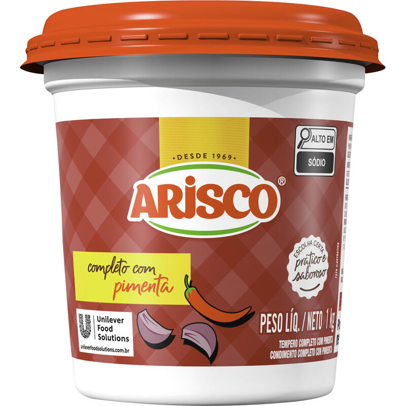 Tempero Completo Arisco Com Pimenta 1kg