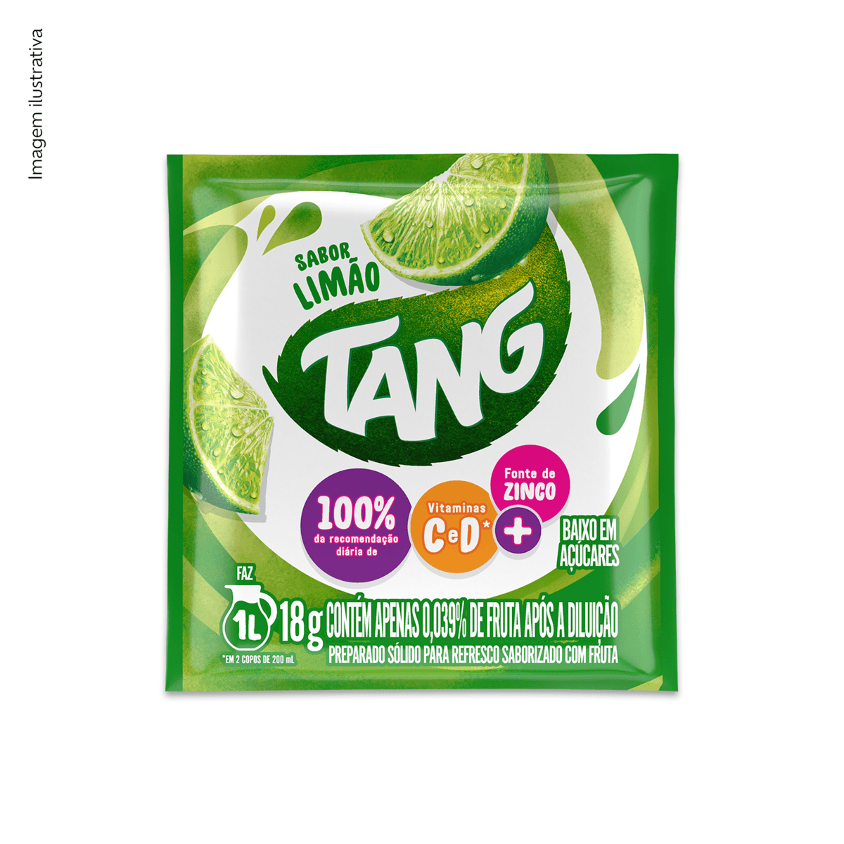 Refresco em pó TANG Limão 18g