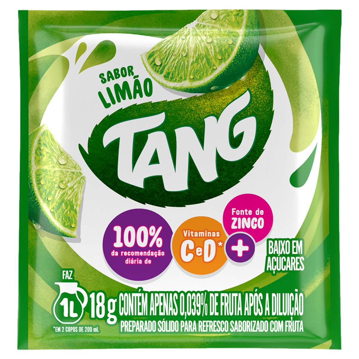 Refresco em pó TANG Limão 18g