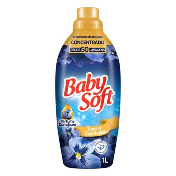 Amaciante de Roupa Concentrado BABY SOFT Carinho e Cuidado 1l