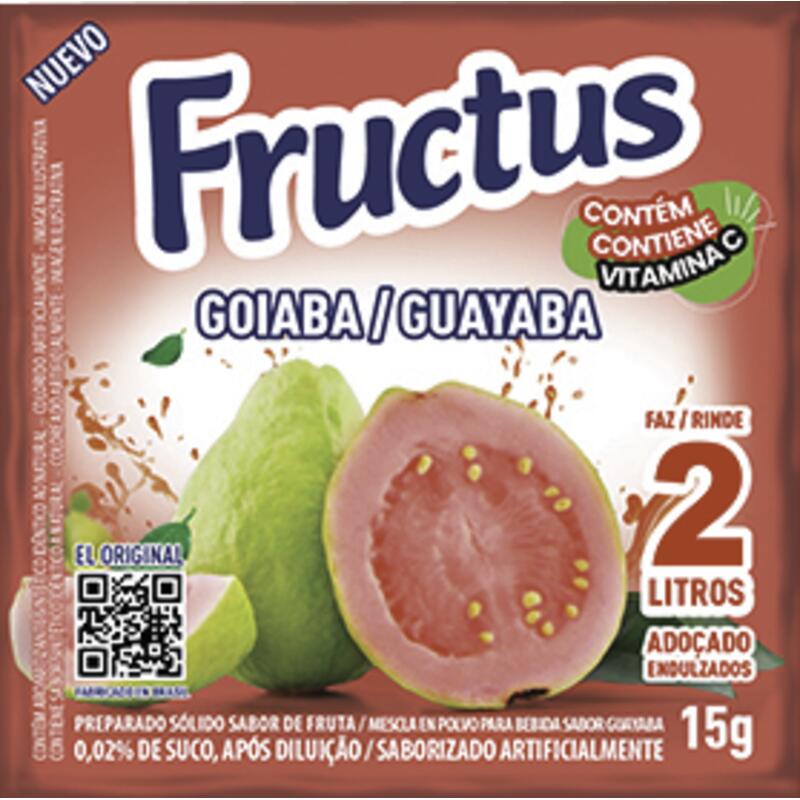 Refresco em Pó Fructus Goiaba 15g