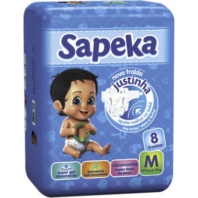 Fralda Descartável Sapeka M 07 un