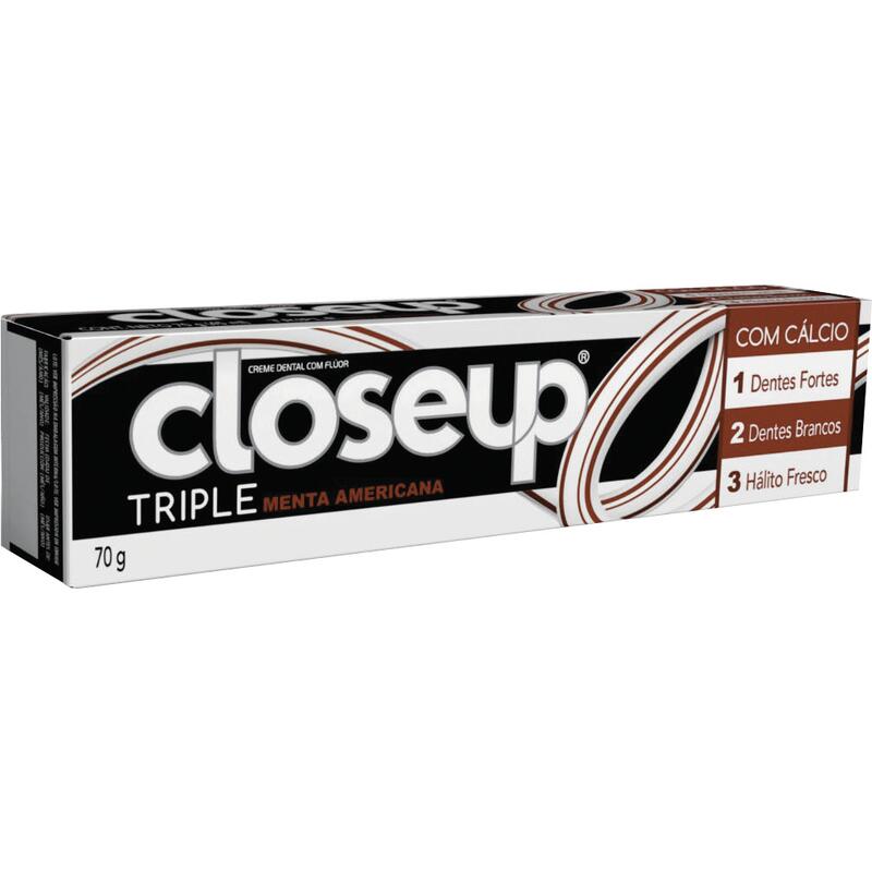 Creme Dental  Closeup Menta Americana Tripla Proteção 70g