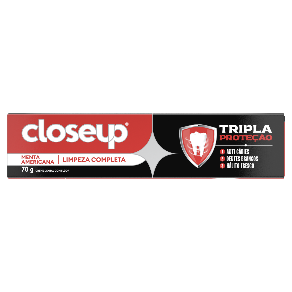Creme Dental  Closeup Menta Americana Tripla Proteção 70g
