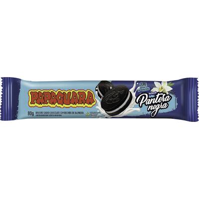 Biscoito Recheado Papaguara Pantera Negra 80g