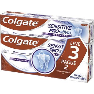 Creme Dental Colgate Sensitive Pro-Alívio 3x90g