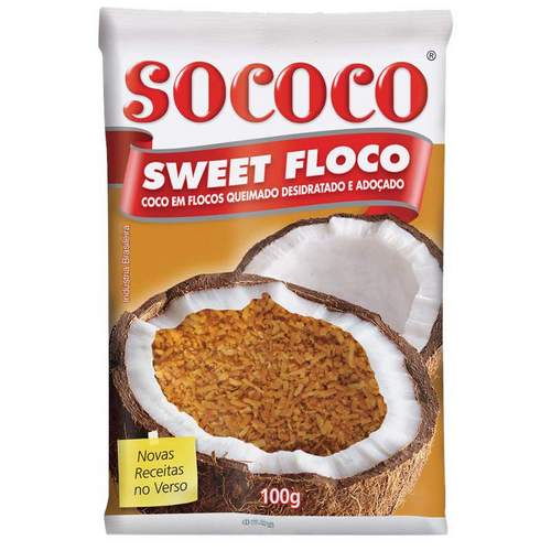 Coco Ralado Sococo 100g - Sweet Floco - Queimado