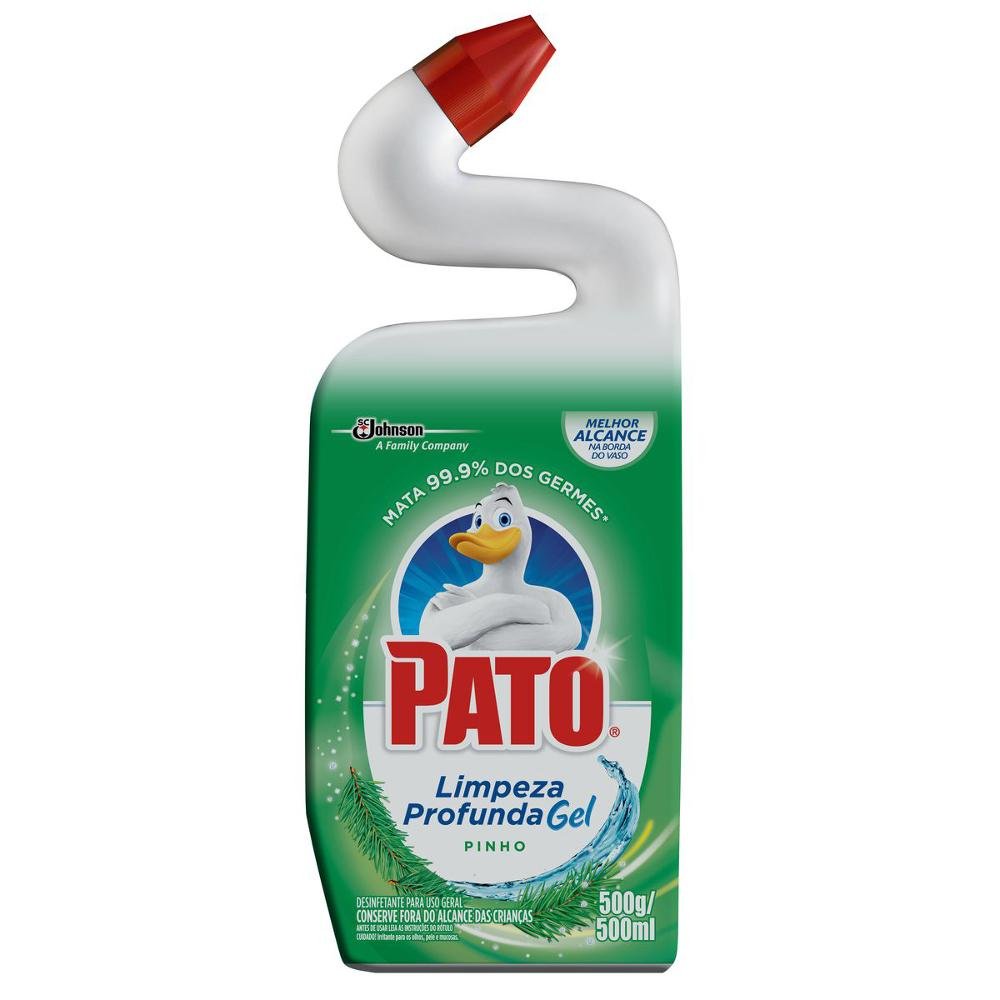 Desinfetante Sanitário PATO Limpeza Profunda Gel Pinho 500ml