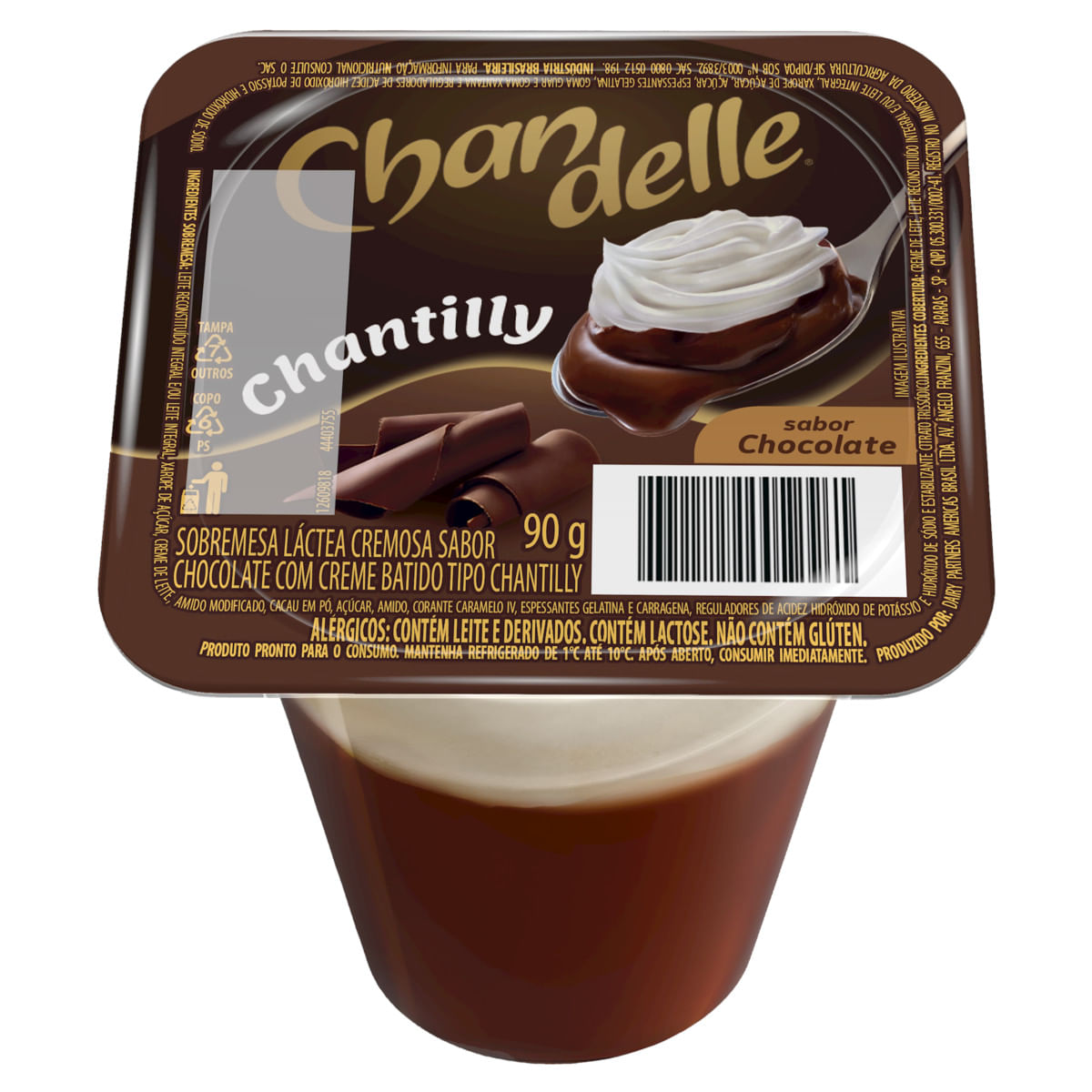 Sobremesa CHANDELLE Chantilly Chocolate 90g
