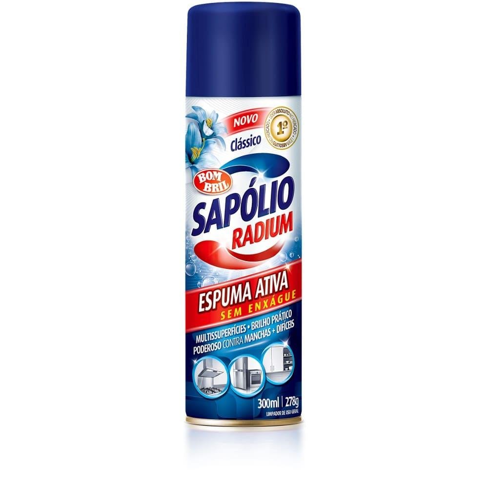 Espuma Ativa SAPÓLIO RADIUM Sem Enxágue 300ml