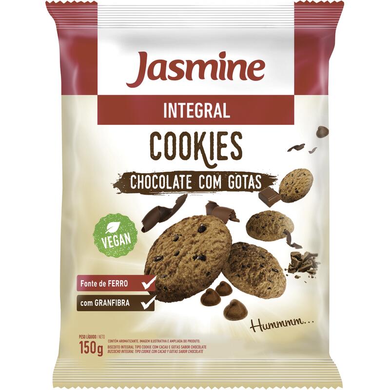 Biscoito Cookies Jasmine Gotas de chocolate 150g
