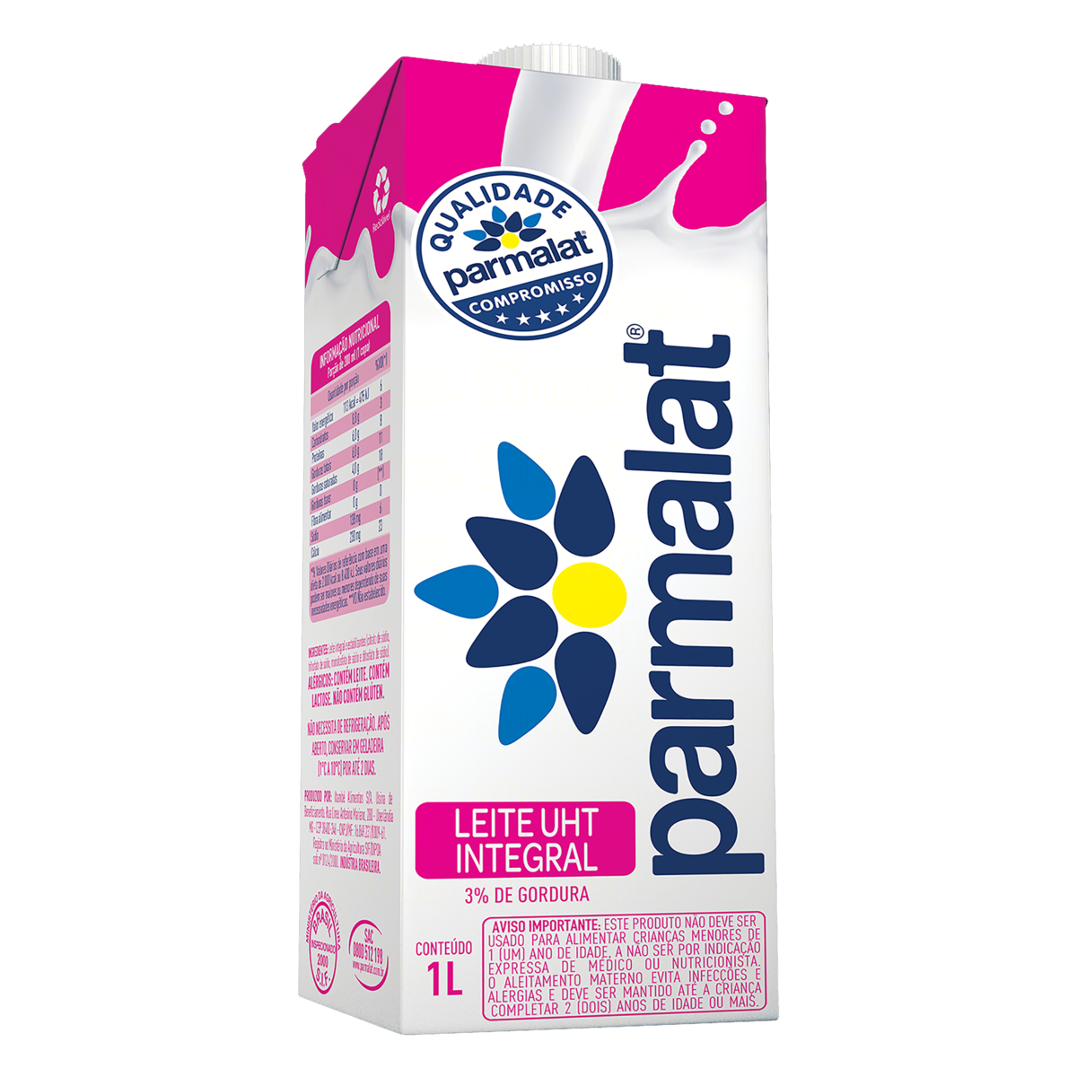 Leite Parmalat Integral 1l