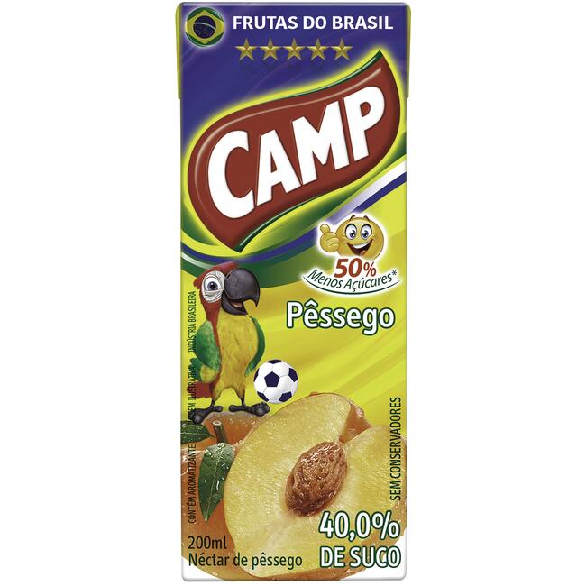 Suco Néctar Camp Pêssego 200ml