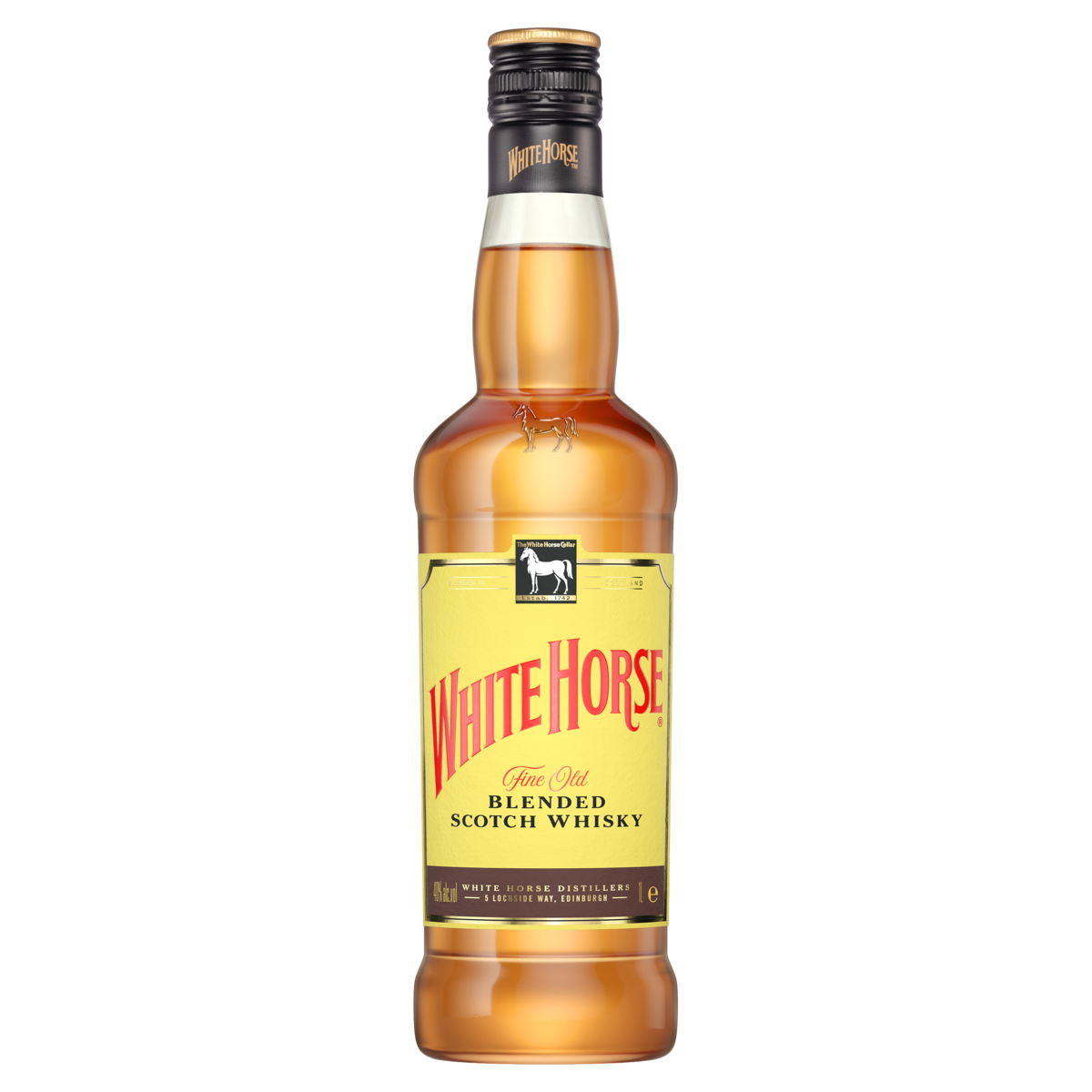 Whisky Escocês Blended Fine Old White Horse Garrafa 1l
