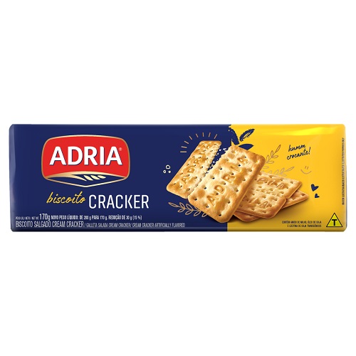 Biscoito Adria Cream Cracker 170g