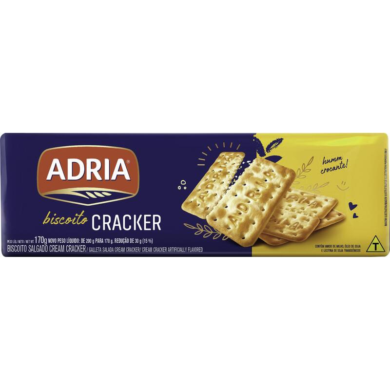 Biscoito Adria Cream Cracker 170g
