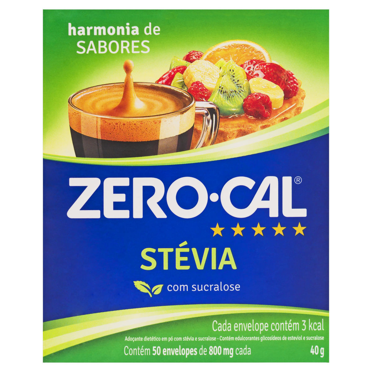 Adoçante em Pó Zero-Cal Stévia 40g