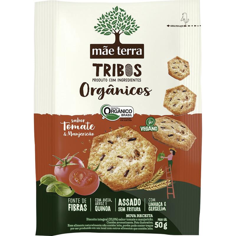 Biscoito Orgânico Mãe Terra Tomate e Manjericão 50g