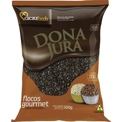 Flocos de Chocolate Dona Jura Pacote com 500g