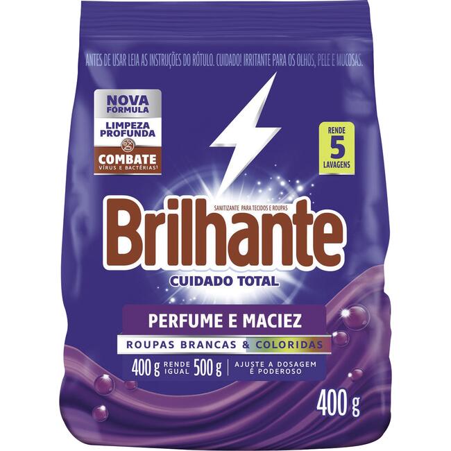Sanitizante em Pó Brilhante Cuidado Total 400g
