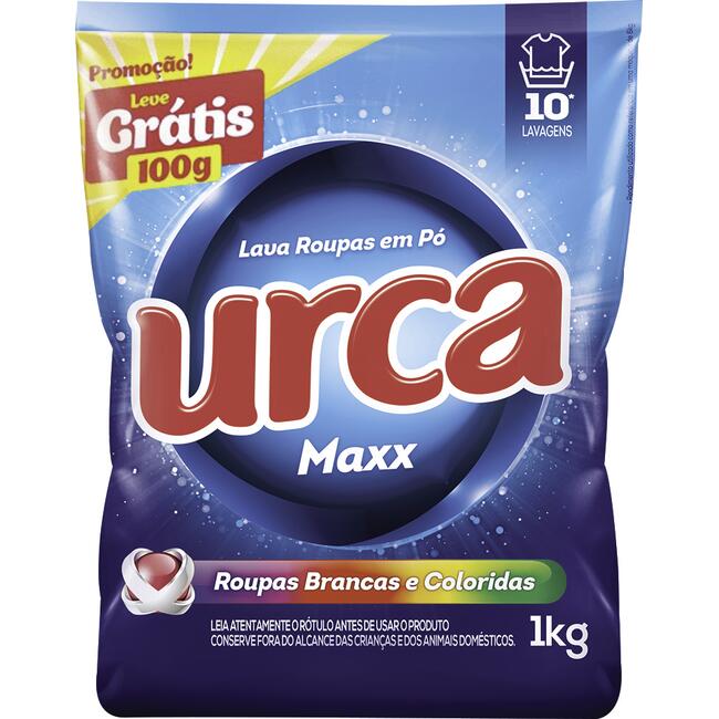 Lava Roupas em Pó Urca Maxx 1kg