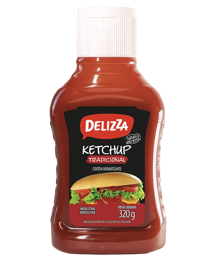 Ketchup Delizza Top Down 370g