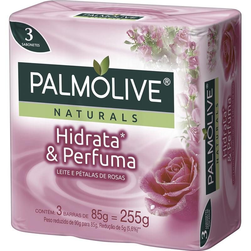 Sabonete Palmolive Naturals Suave Hidrata & Perfuma 3x85g