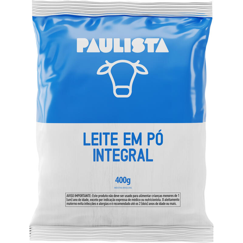 Leite em Pó Paulista Integral 400g
