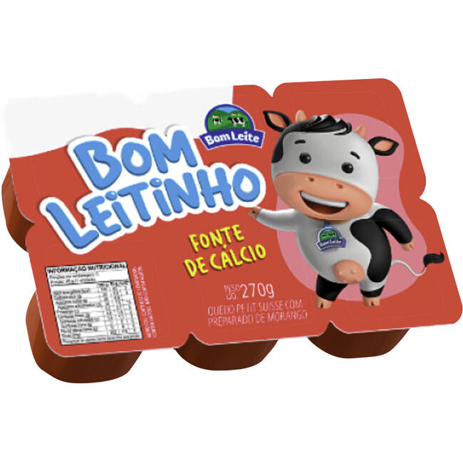 Petit Suisse Bom Leitinho Morango 270g