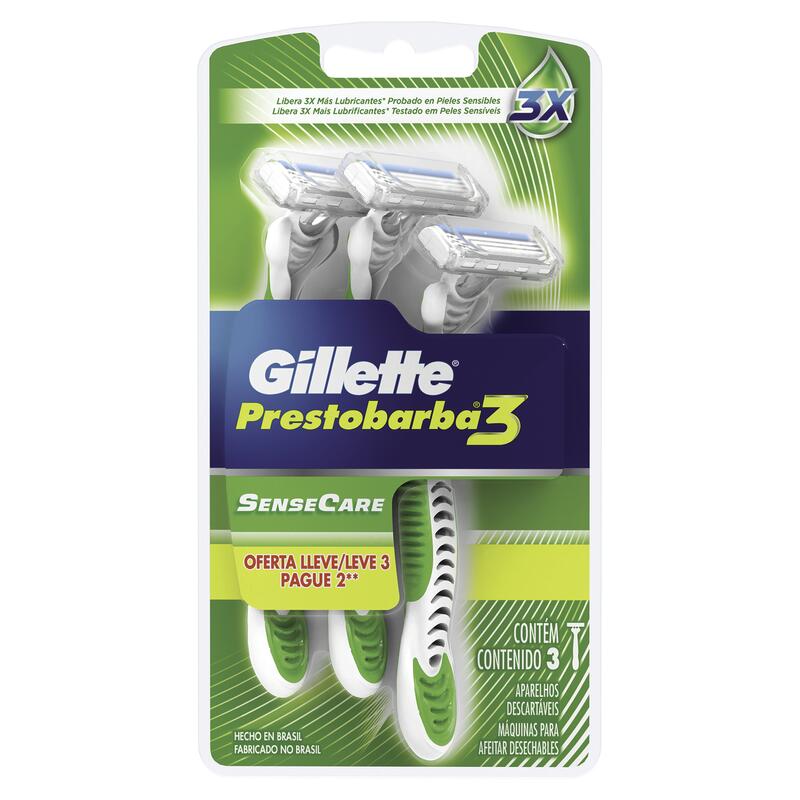 Aparelho de Barbear Gillette Prestobarba 3 Sensitive 3 un