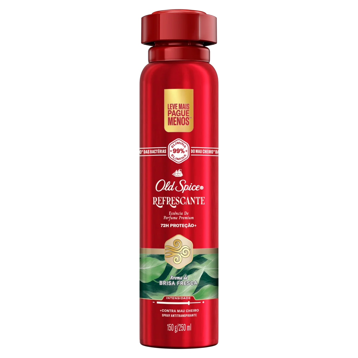 Antitranspirante Aerossol Refrescante Old Spice 250ml Spray Leve Mais Pague Menos
