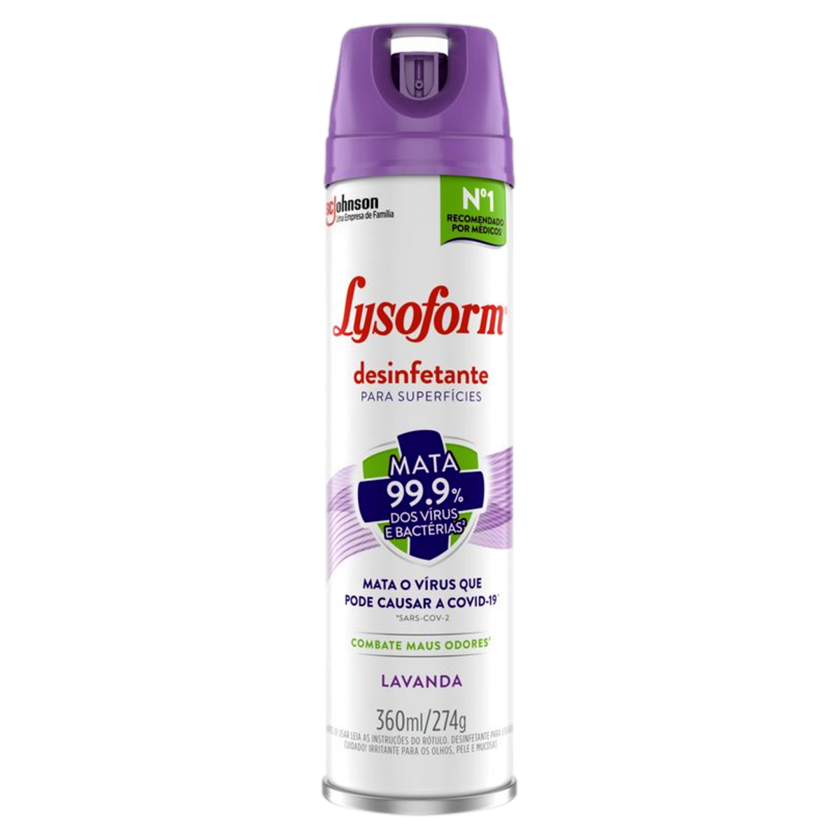 Desinfetante Aerossol Lysoform Lavanda 360ml