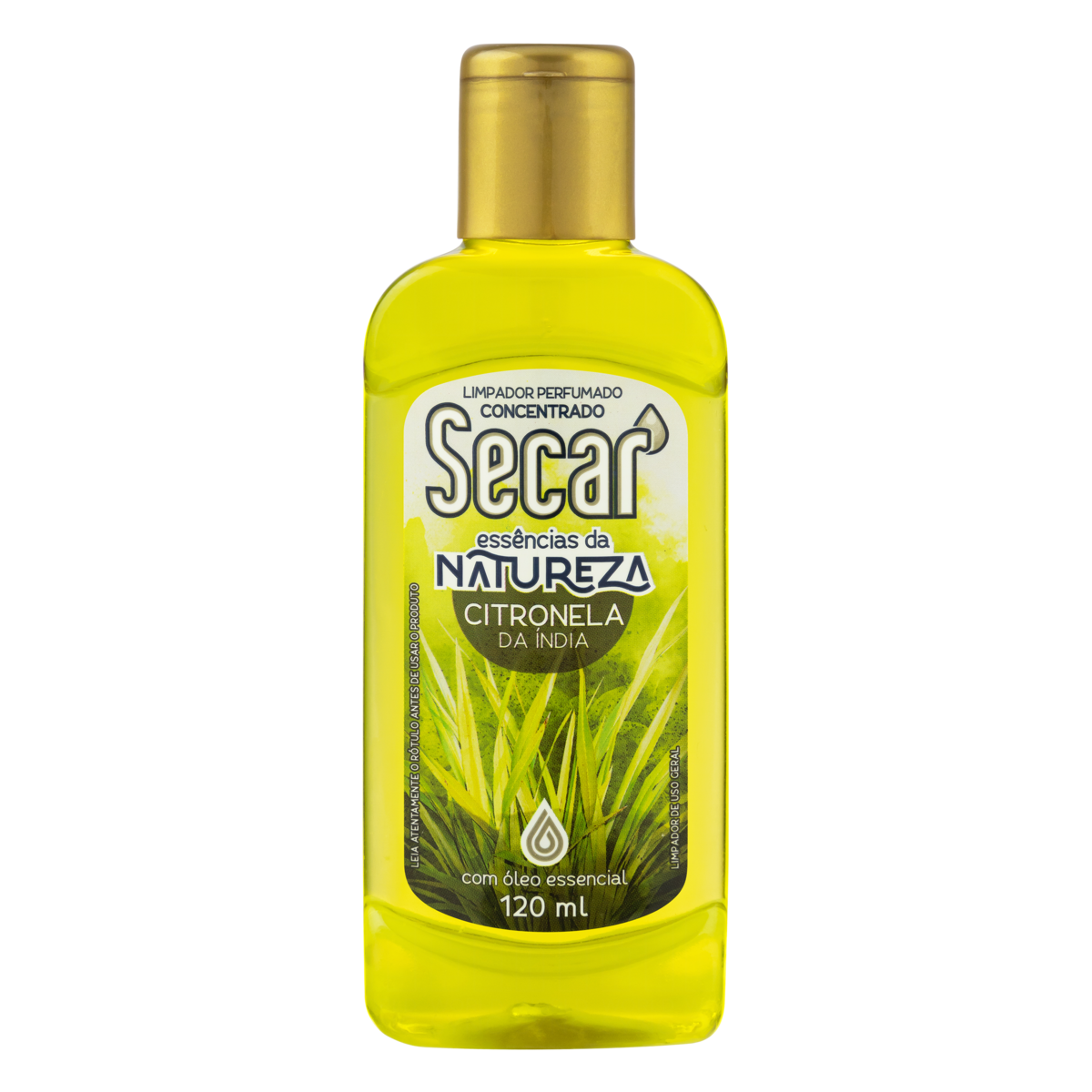 Limpador Perfumado Concentrado Citronela da Índia Secar Essências da Natureza Squeeze 120ml