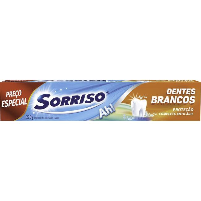 Creme Dental Sorriso Dentes Brancos 220g