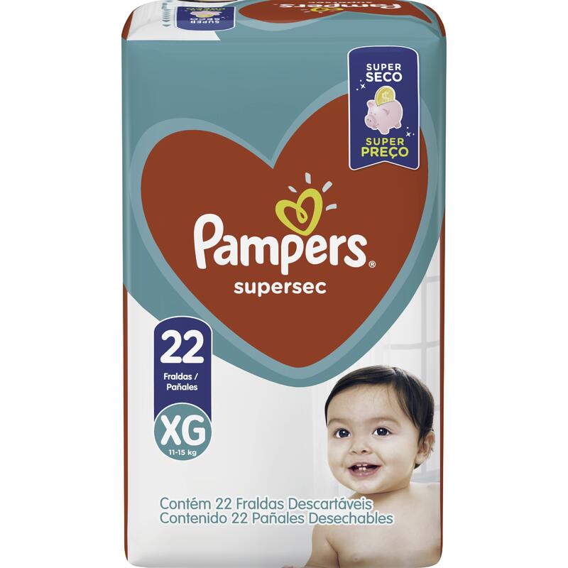 Fralda Descartável Pampers Supersec XG 22 un
