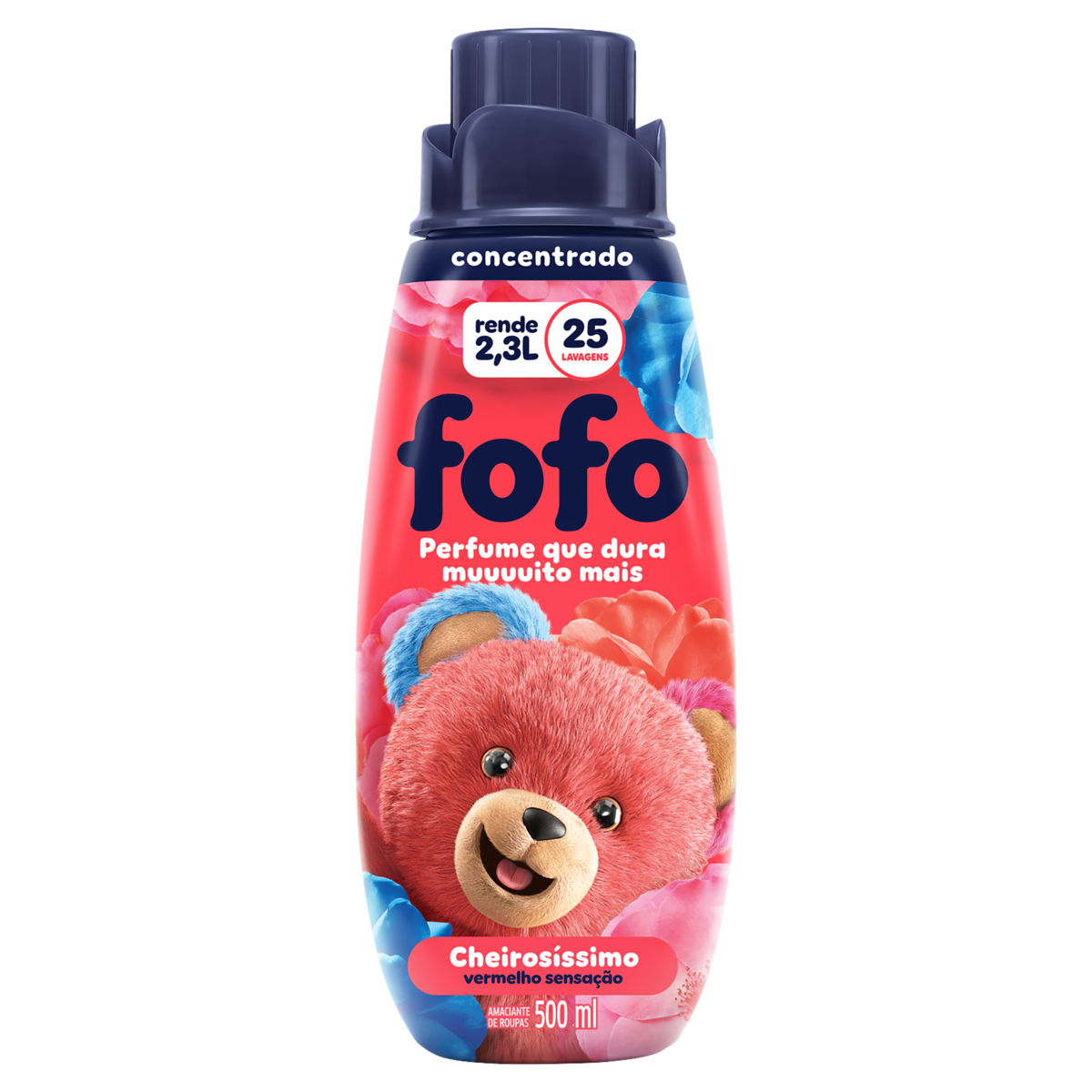 Amaciante Concentrado Fofo Cheirosíssimo Vermelho Sensação 500ml