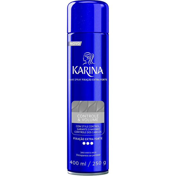 Hair Spray Jato Seco Extraforte Karina Frasco 400ml